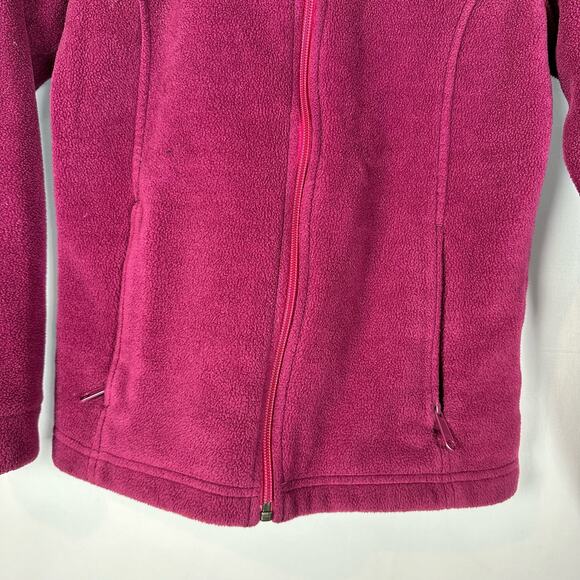 Columbia Girls Full Zip Up Benton Fleece Pink Jacket Size M Thermal Cozy Warm - Picture 4 of 9